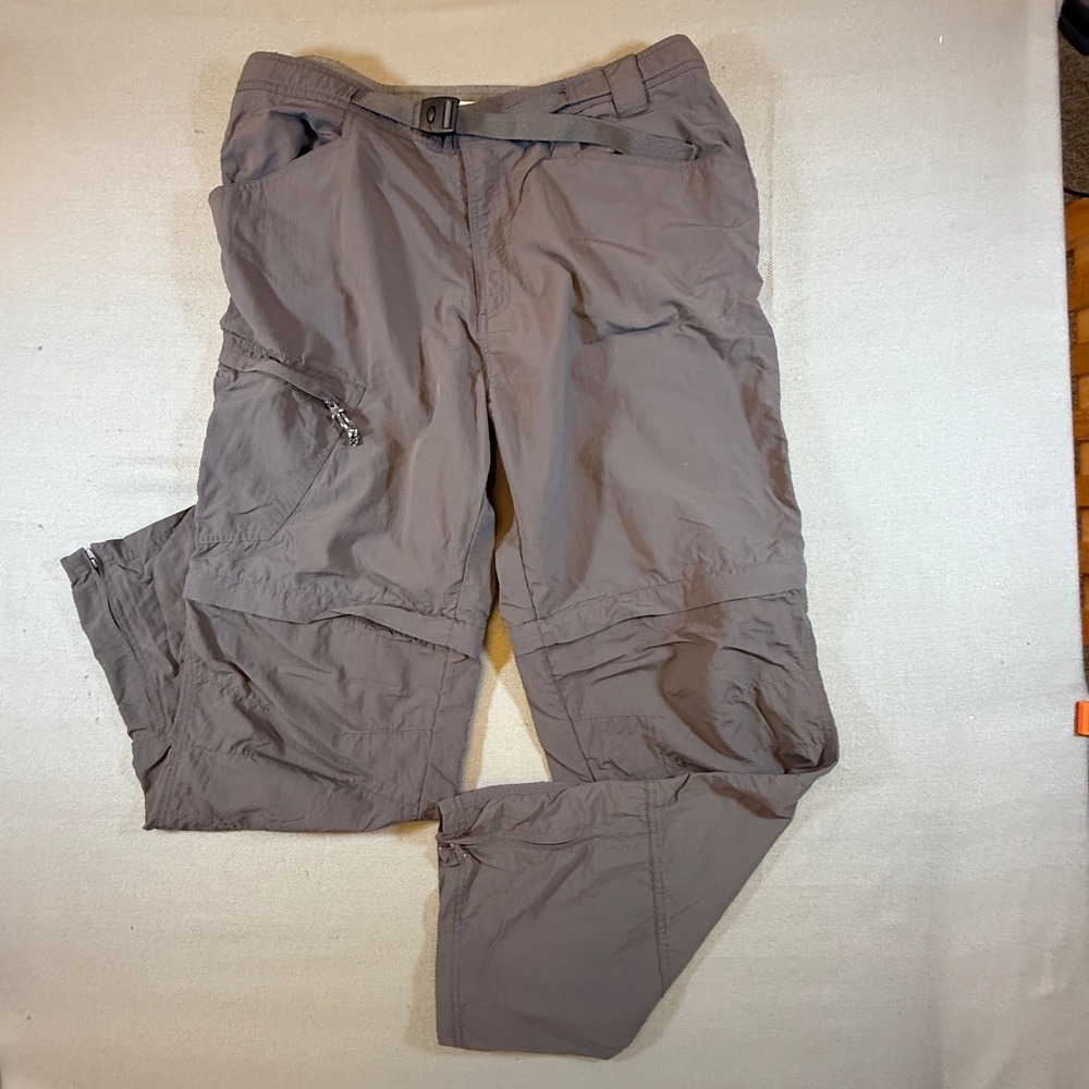 Alpine Design Mens 36x30 Convertible Zip Off Hiking Pants Gray Nylon Cargo 2024